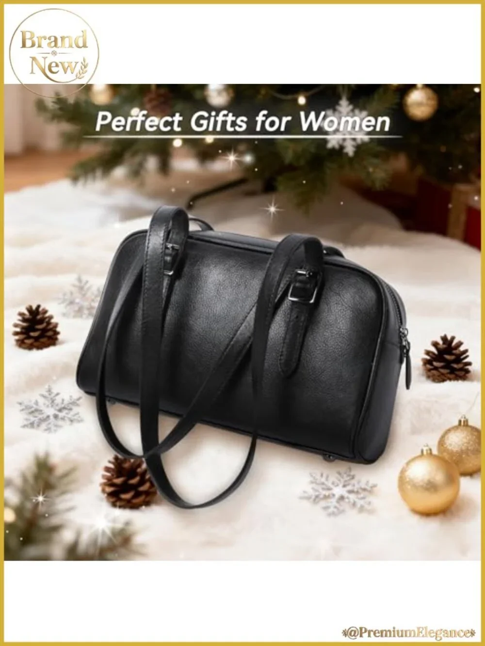 Genuine Leather Tote Bag Vintage Hobo Shoulder Bag Purse Women
